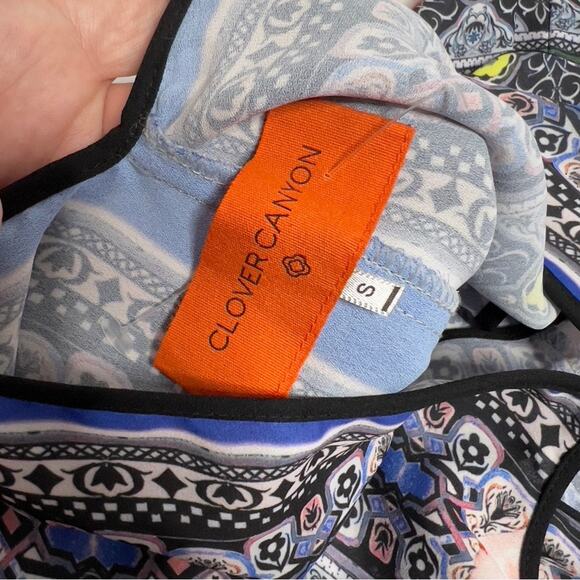 Clover Canyon Byzantine Scarf Top in Multi Sz S - Picture 6 of 9